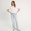 T-shirt avec coquillages blanc femme