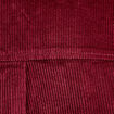 Chemise oversize en velours bordeaux femme