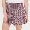 Jupe courte évasée taille standard blanc femme