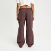 Jean wide leg carpenter marron foncé femme