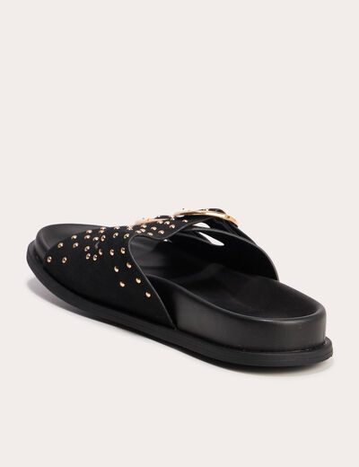 Sandales à sangle noir femme