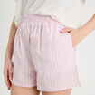 Short droit rose clair femme