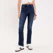Jean droit regular taille standard denim brut femme