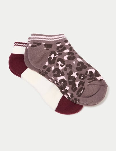 Lot de 2 paires de chaussettes rose clair femme