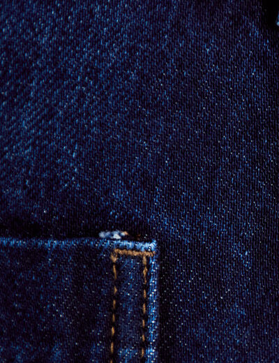 Jean bootcut ceinture amovible denim brut femme