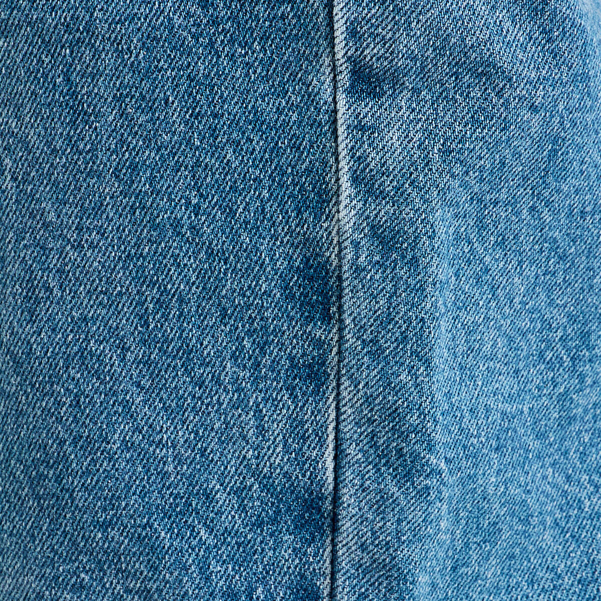 Salopette mom en jean denim stone femme