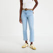 Jean bootcut cropped taille haute denim triple stone femme
