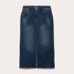 Jupe crayon taille standard bleu fonc&eacute; femme