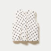 Blouse ample sans manches dos d&eacute;collet&eacute; blanc femme
