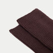 Chaussettes hautes marron fonc&eacute; femme