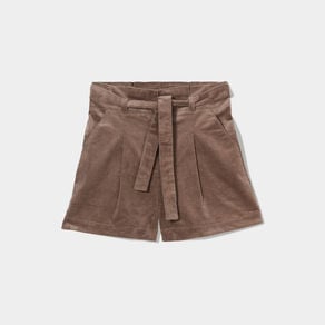 short paperbag velours taupe femme Short paperbag velours taupe femme