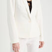 Veste blazer droite ecru femme