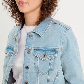 veste en jean denim bleach femme Veste en jean denim bleach femme