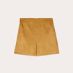 Short droit suédine camel femme