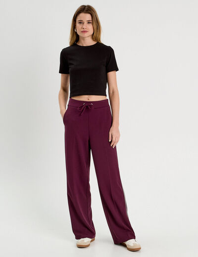 T-shirt cropped noir femme
