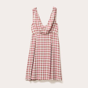 Robe trapèze sans manches rose femme