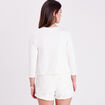 Gilet court ouvert blanc femme