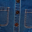 Combinaison pantalon en jean denim brut femme