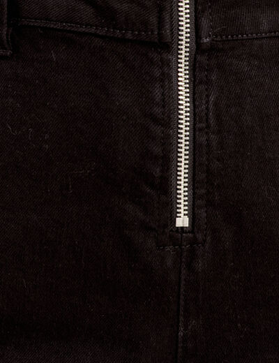 Combinaison pantalon en jean denim noir femme