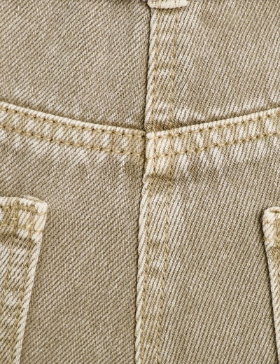 Jeans regular 5 poches vert pastel femme