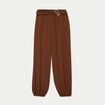 Pantalon bootcut taille standard marron femme