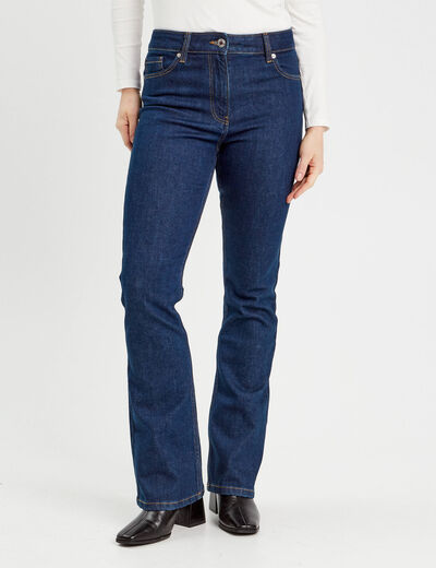 Jeans flare denim brut femme