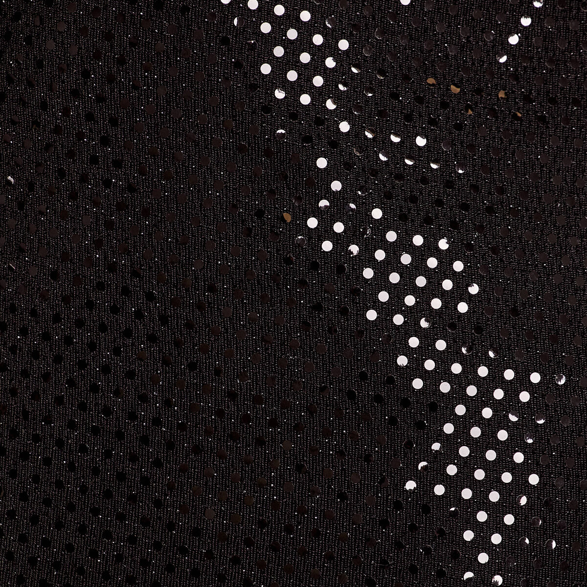 Short ajusté avec sequins noir femme