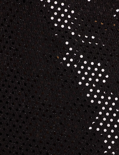Short ajusté avec sequins noir femme