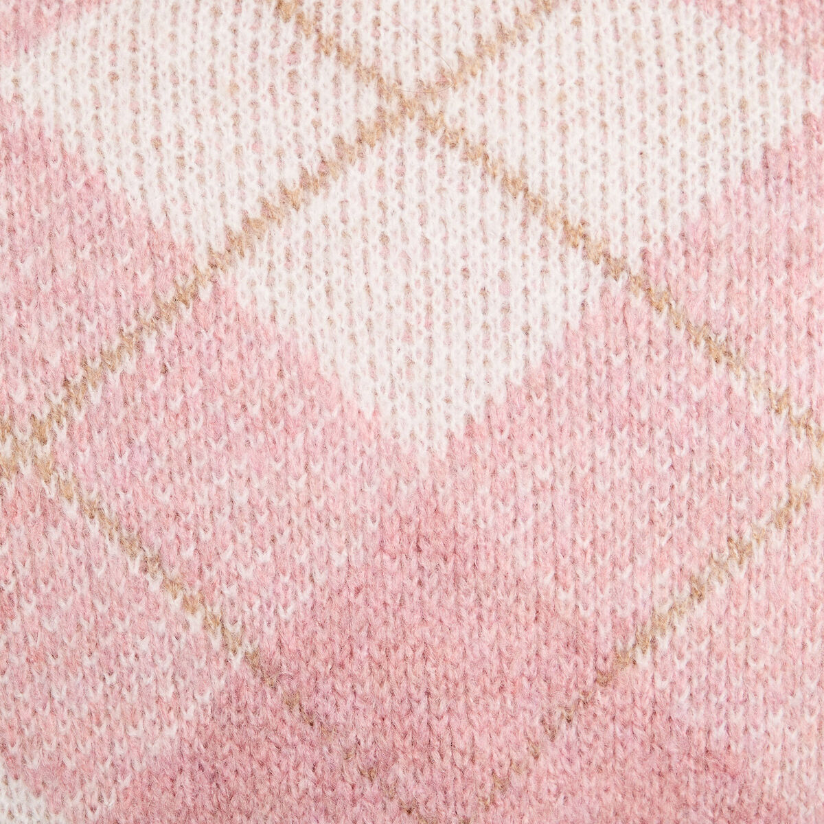 Pull manches longues rose poudrée femme