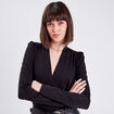Body manches longues noir femme