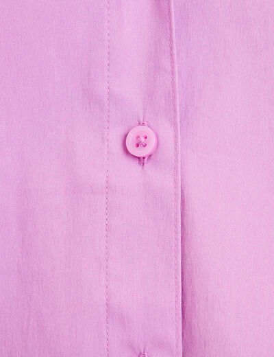 Chemise manches longues violet femme