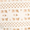 Pull ajouré effet crochet ecru femme