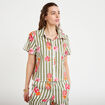 Chemise col classique manches courtes blanc femme