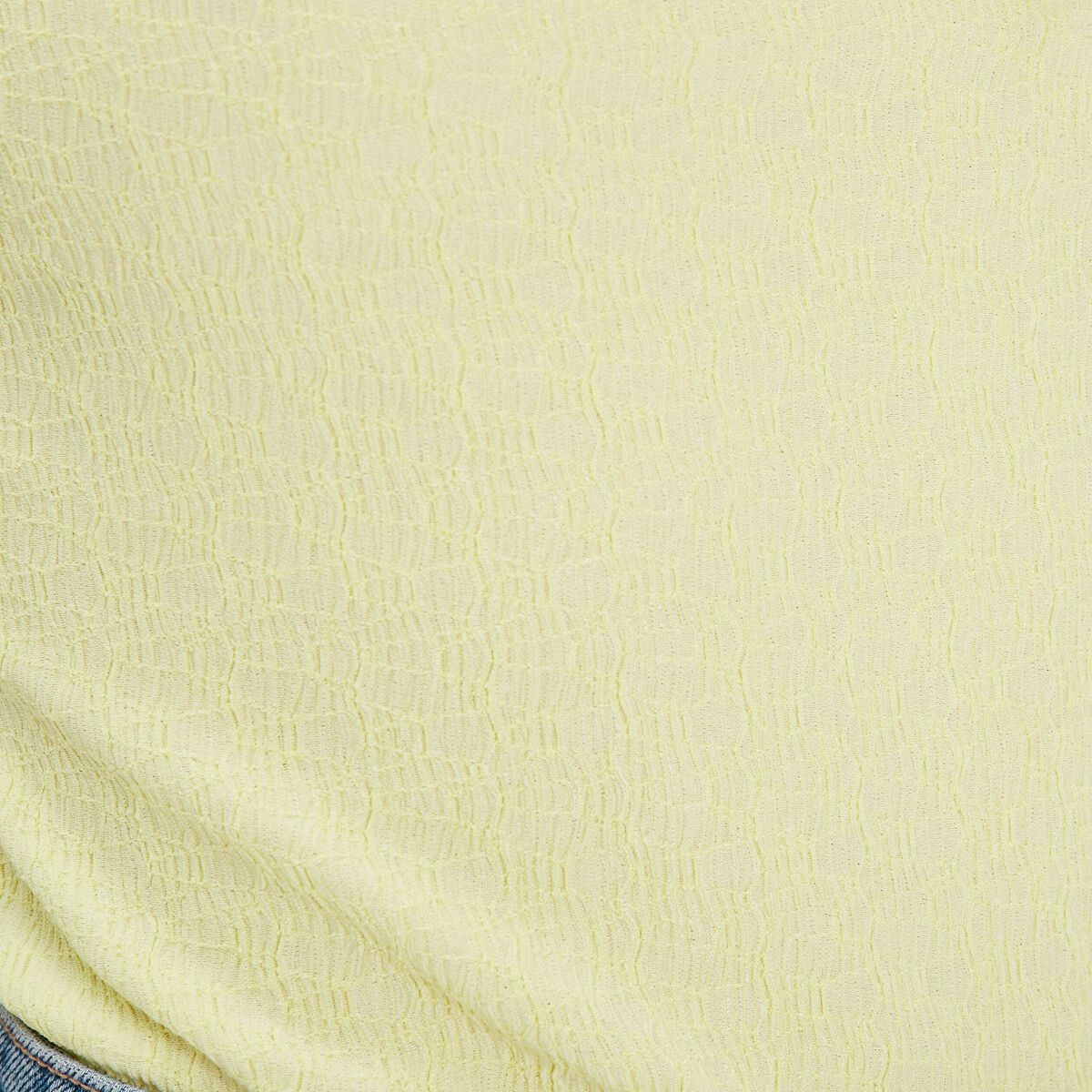 Débardeur col montant jaune fluo femme