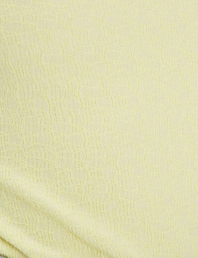 Débardeur col montant jaune fluo femme