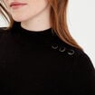 Pull manches longues noir femme