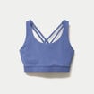 Brassi&egrave;re de sport fines bretelles bleu fonc&eacute; femme