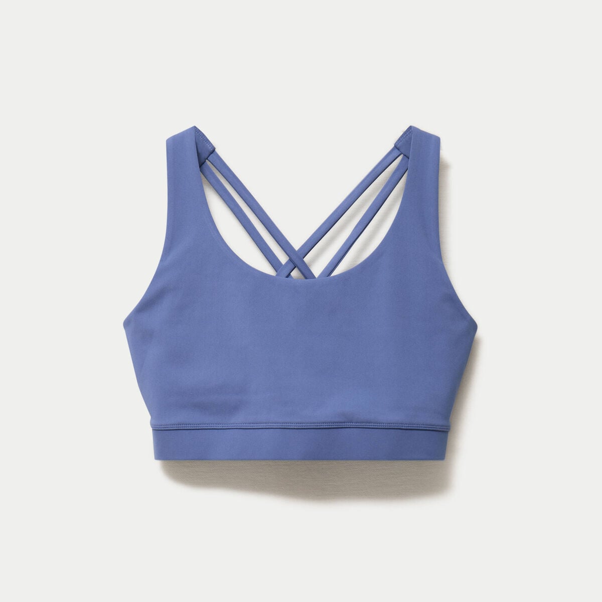 Brassi&egrave;re de sport fines bretelles bleu fonc&eacute; femme