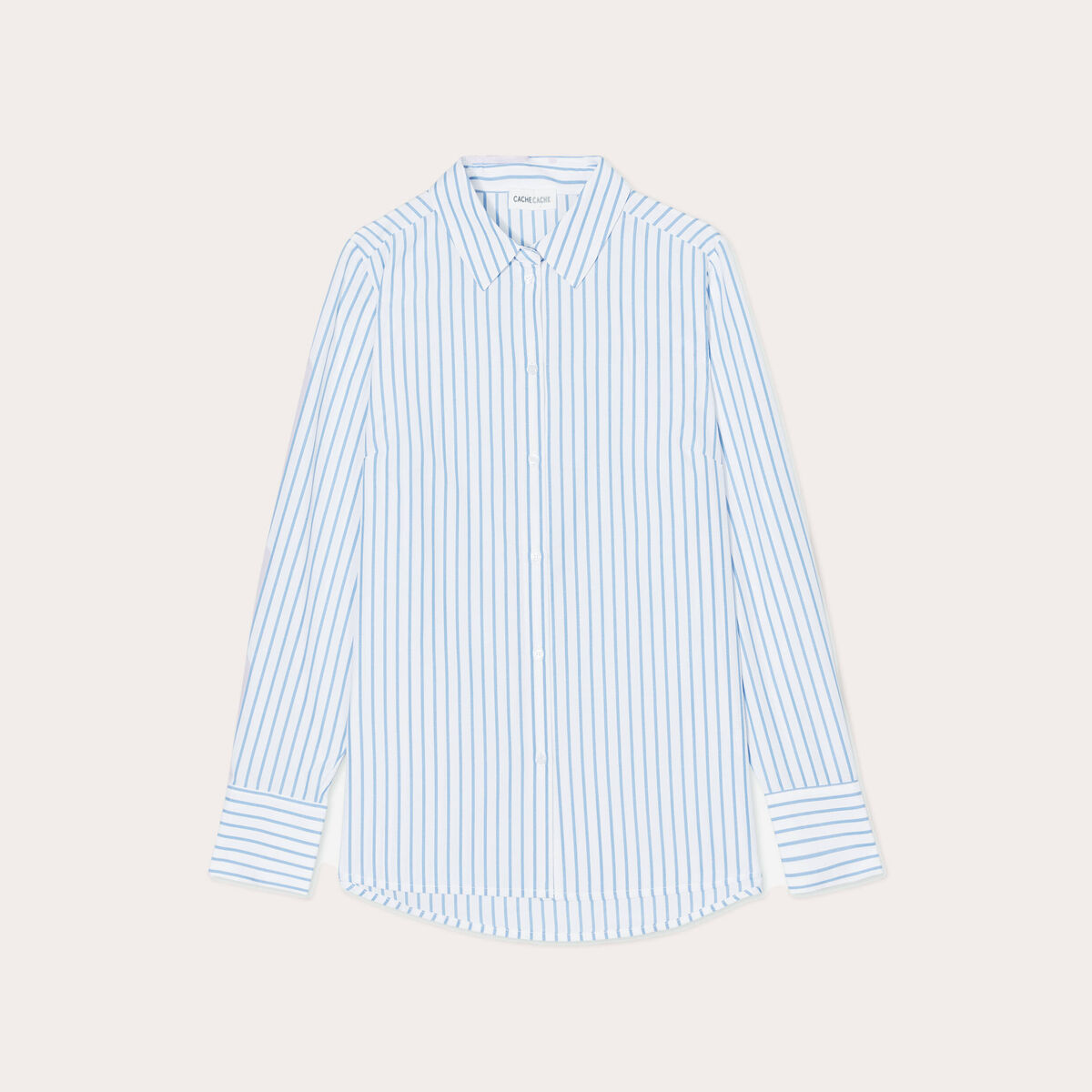 Chemise manches longues blanc femme