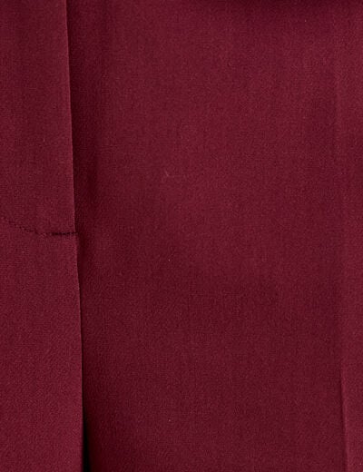 Pantalon city large violet fonc&eacute; femme