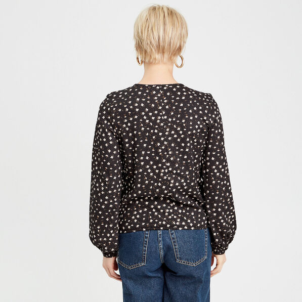 blouse manches longues noir femme Blouse manches longues noir femme