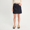 Jupe trapèze en jean denim brut femme