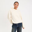Sweat effet polaire ecru femme