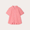 Chemise manches courtes rose corail femme