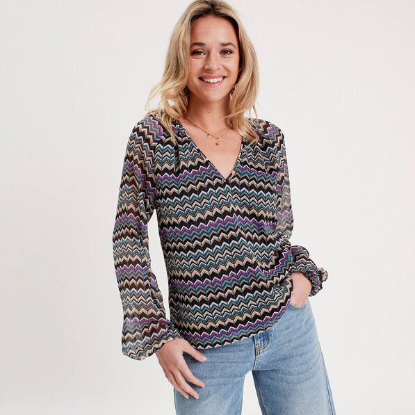 blouse manches longues noir femme Blouse manches longues noir femme