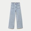 Jean wide leg cropped taille haute denim triple stone femme