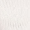 T-shirt cintré cropped ecru femme