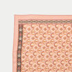 Foulard satin&eacute; soyeux vieux rose femme