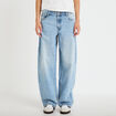 Jean barrel taille haute denim triple stone femme