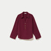 Blouse manches longues bordeaux femme